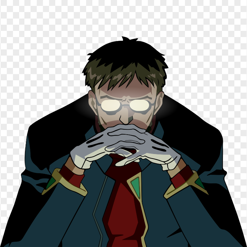 HD Gendo Ikari Evangelion Transparent PNG
