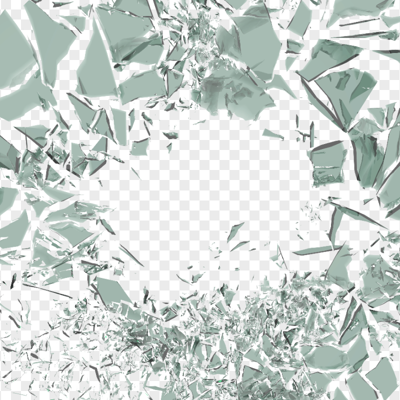 HD Glass Explosion Transparent PNG