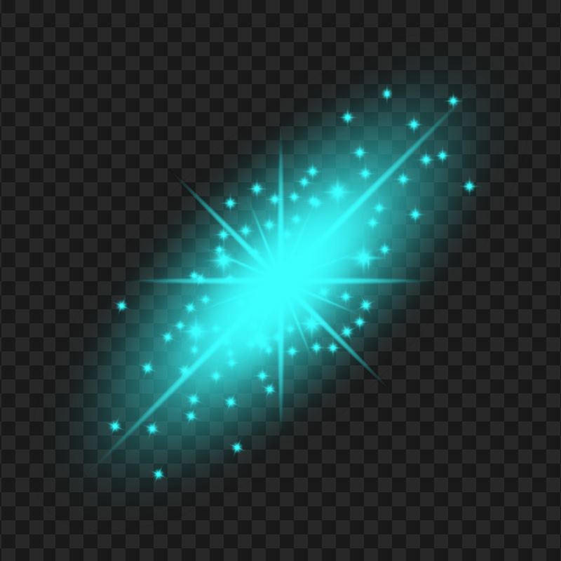 HD Glowing Blue Light Effect PNG
