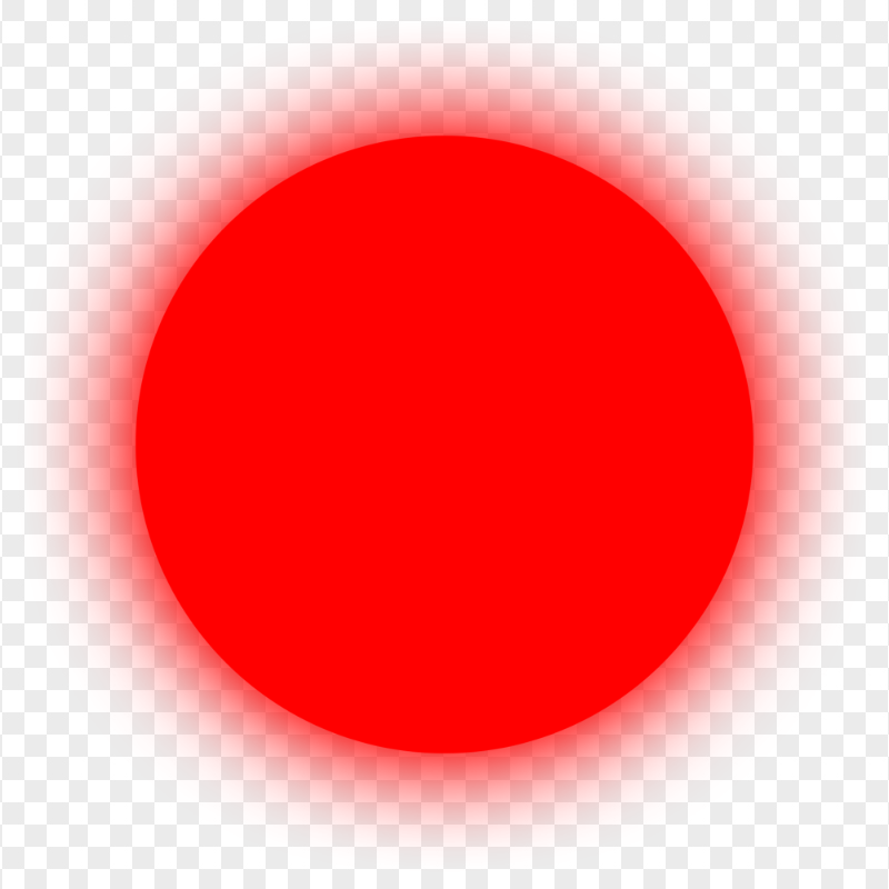 HD Glowing Red Circle Shape Neon PNG