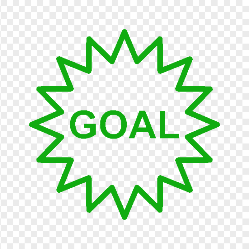 HD Goal Green Word Icon PNG
