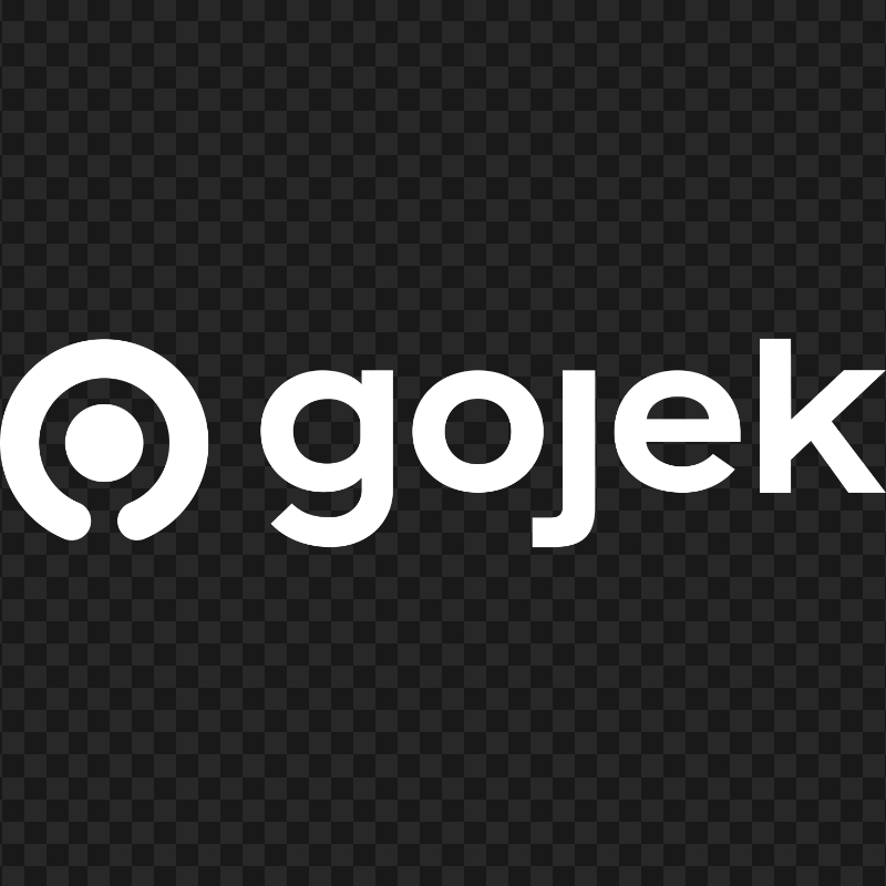 HD Gojek White Logo Transparent PNG