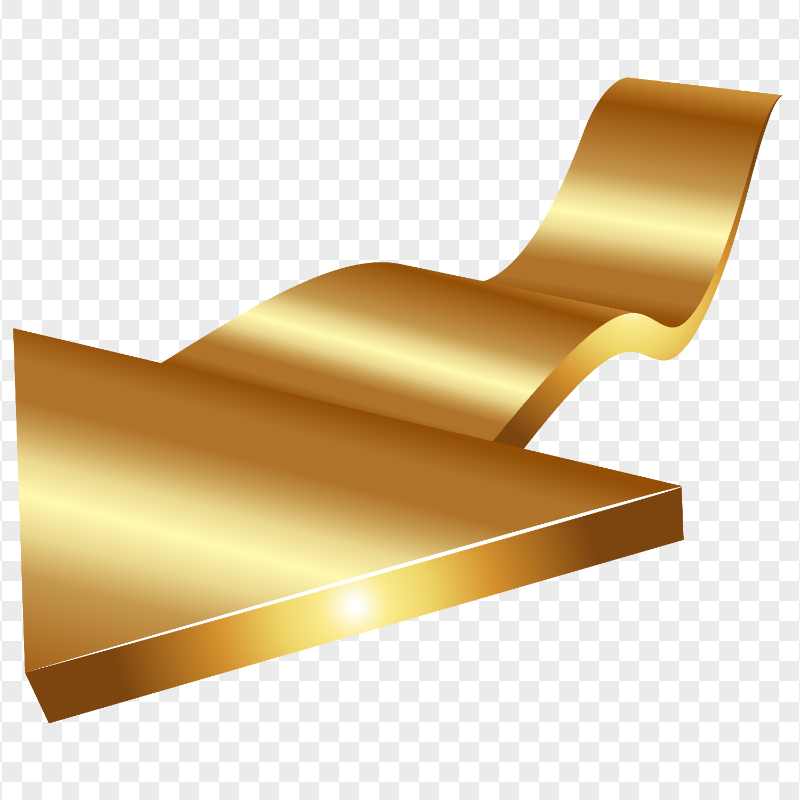 HD Gold 3D Arrow Transparent Background