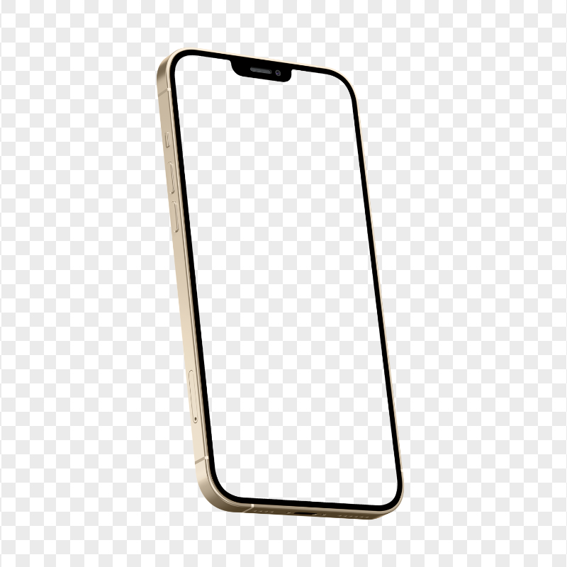 HD Gold iPhone 13 Pro Mockup PNG