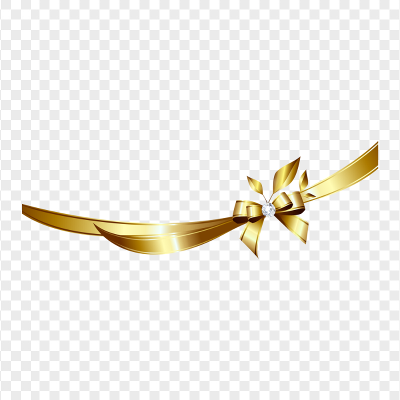 HD Golden Wedding Anniversary Ribbon PNG