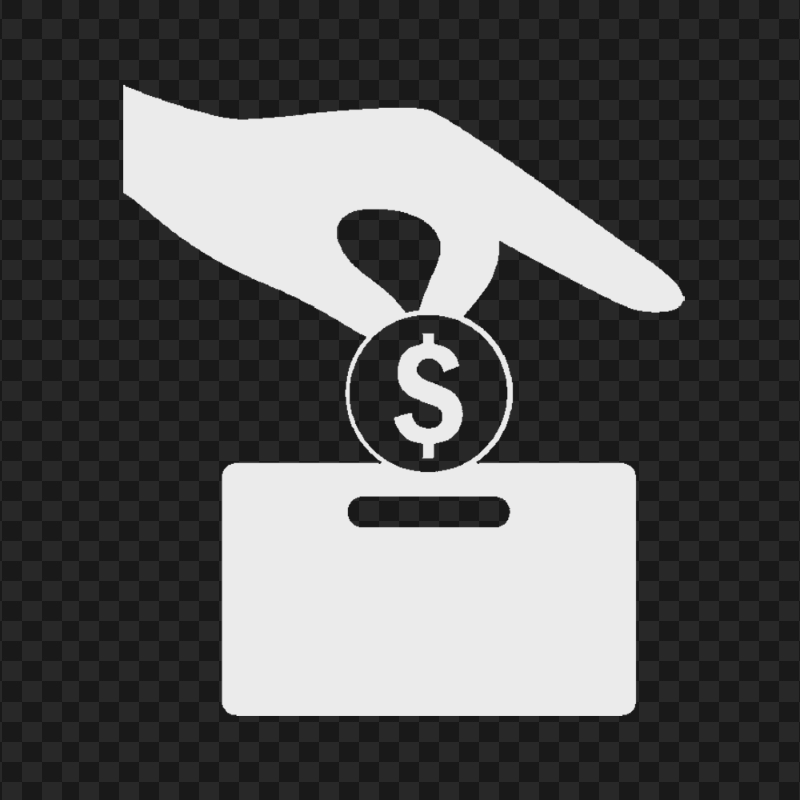 HD Gray Cost Effective Saving Icon Transparent Background