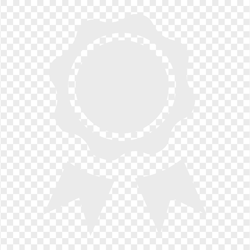 HD Gray Medal Ribbon Icon PNG