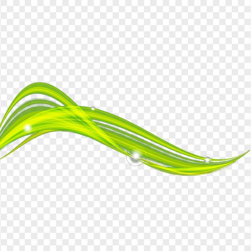 HD Green Abstract Curve Line Lines PNG