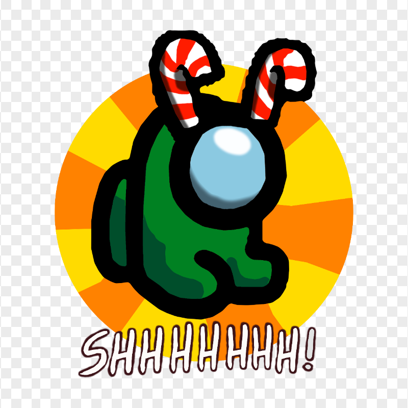 Crewmate Sign HD Green Among Us Character Crewmate Shhh Sign Front View PNG | Citypng