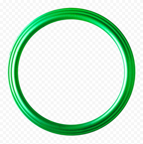 HD Green Circular Round Frame Transparent PNG