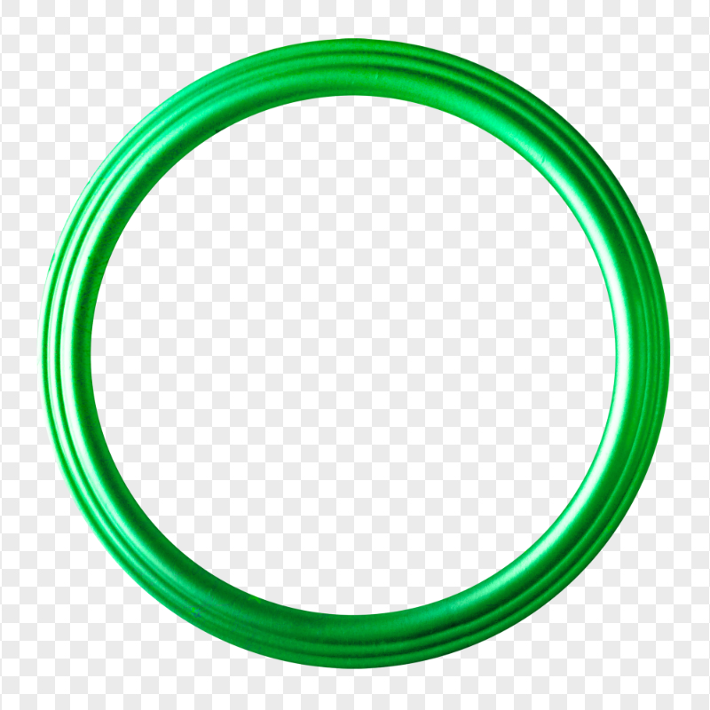 HD Green Circular Round Frame Transparent PNG