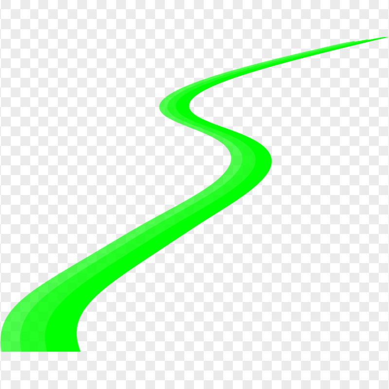 HD Green Curved Curve Line PNG