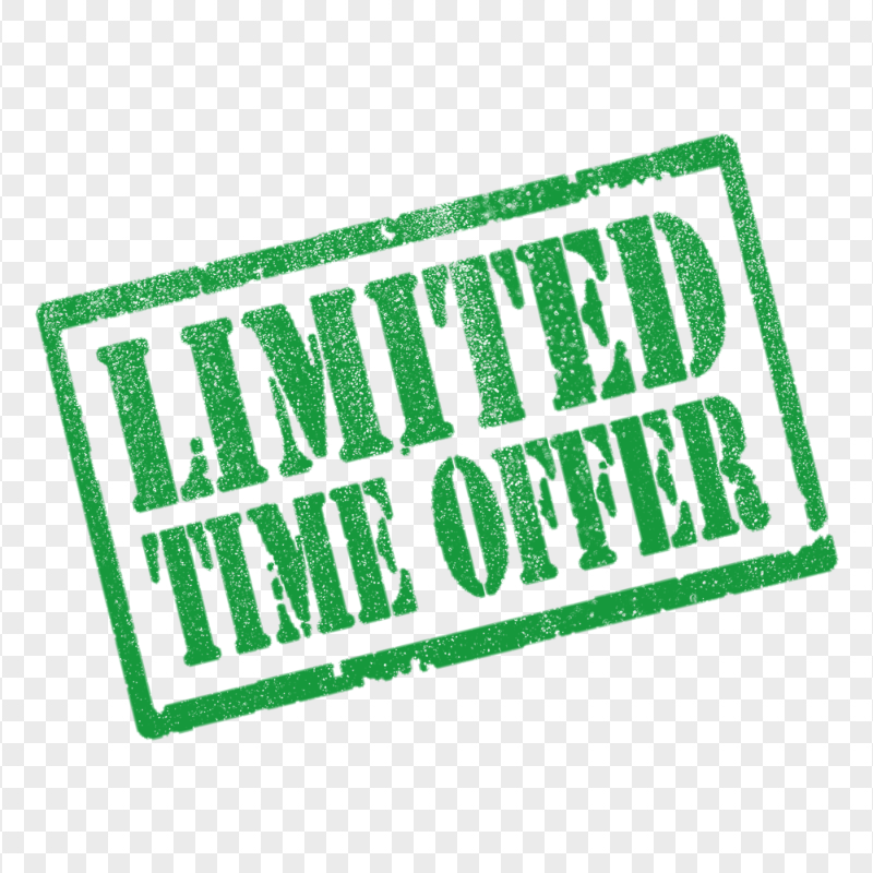 HD Green Limited Offer Stamp PNG