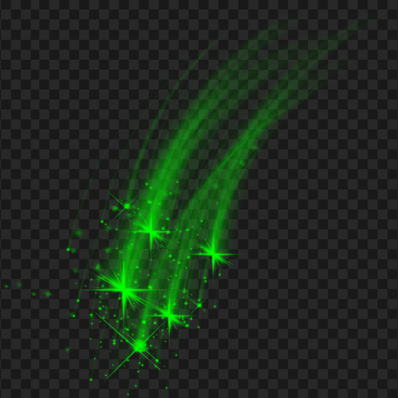 HD Green Magic Light Effect PNG