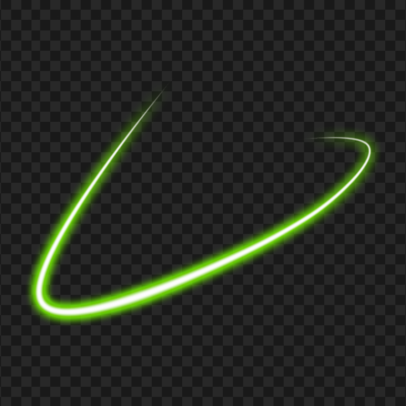HD Green Neon Light Line PNG