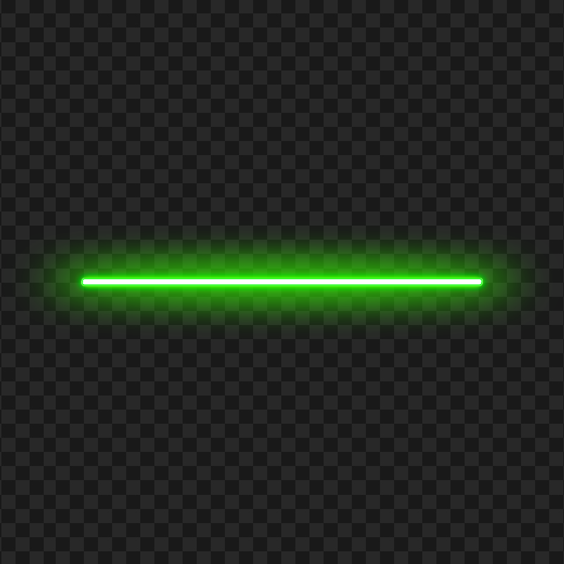 HD Green Neon Line Light PNG