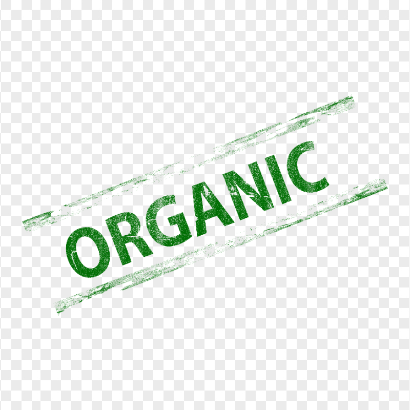 HD Green Organic Stamp PNG