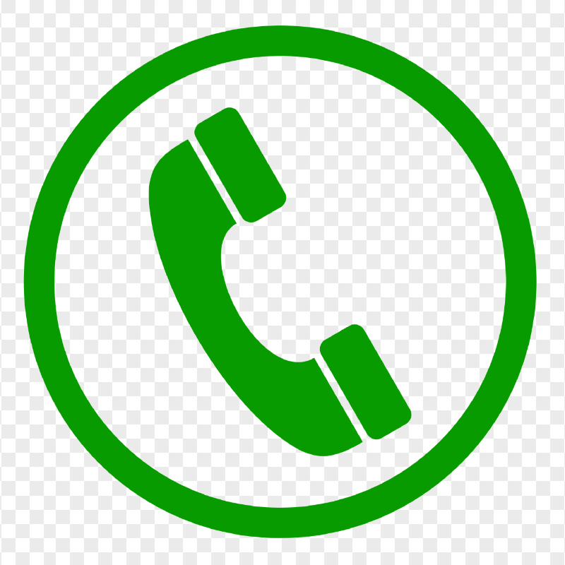 HD Green Round Circle Phone Icon PNG | Citypng