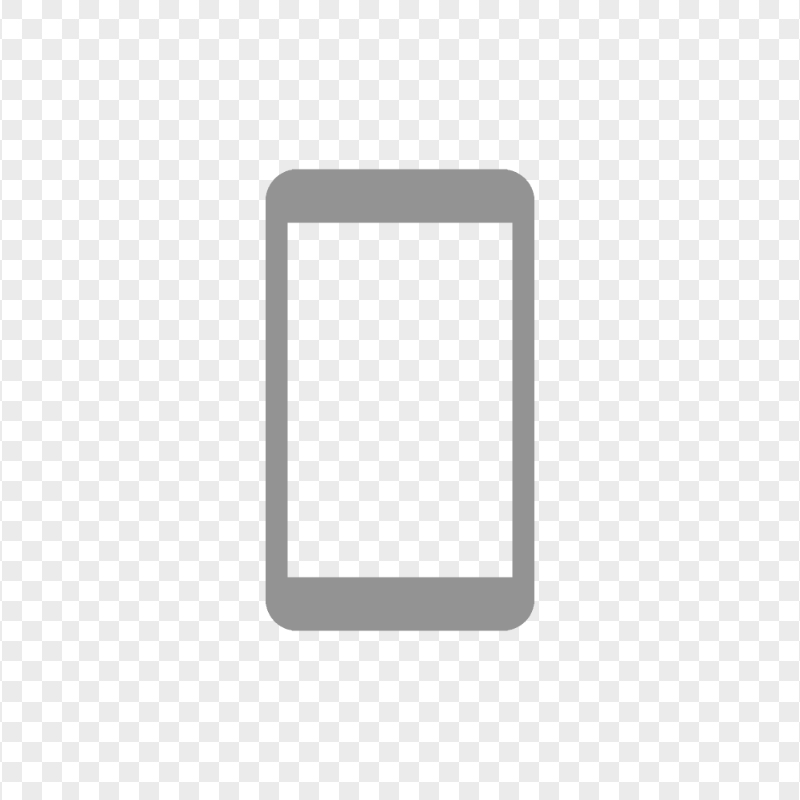 HD Grey Modern Smartphone Icon Transparent PNG