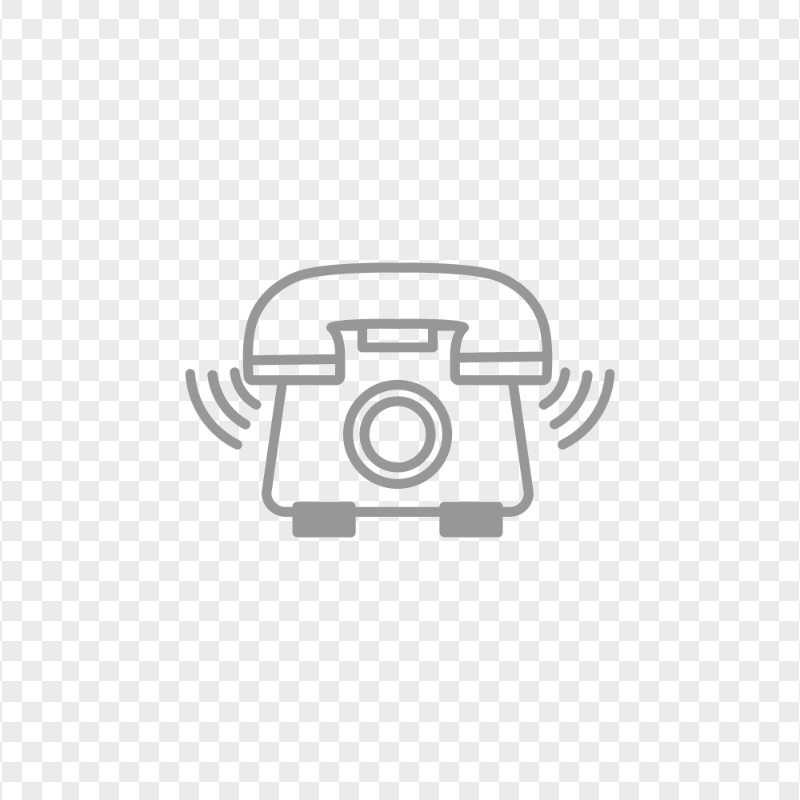 HD Grey Outline Phone Receive A Call Icon Transparent PNG