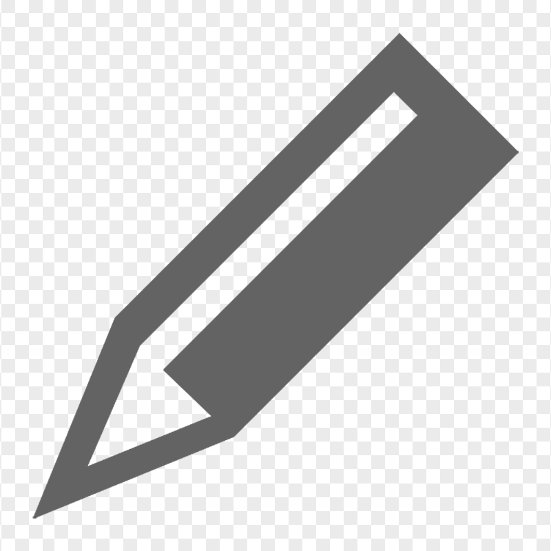 HD Grey Short Pencil Icon PNG