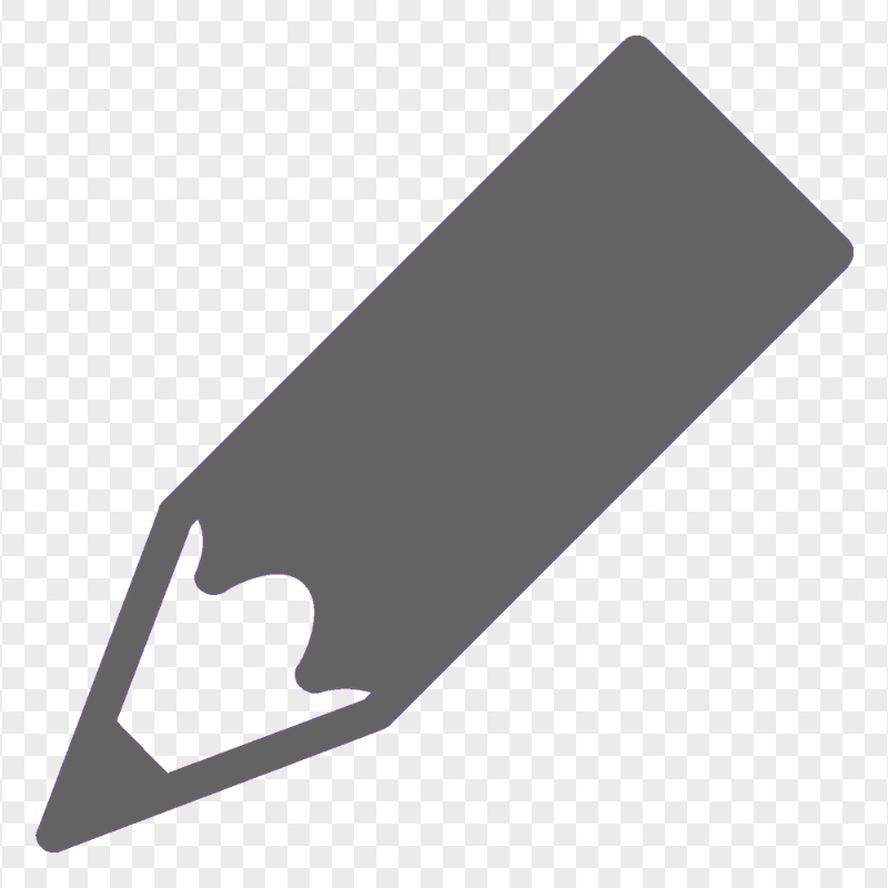 HD Grey Short Pencil Icon PNG