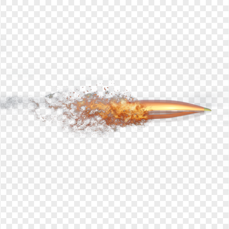 HD Gun Bullet Fire Flying PNG