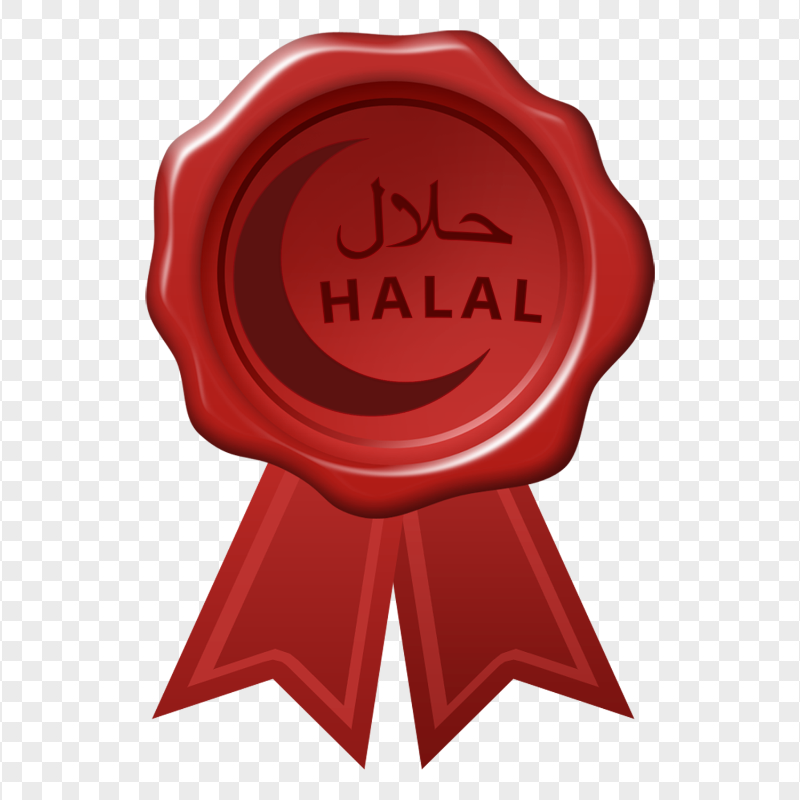 HD Halal حلال Certificate Stamp PNG