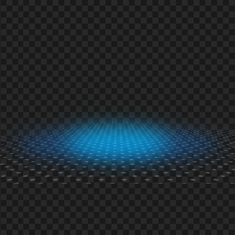 HD Halftone Abstract With Blue Glow Effect PNG
