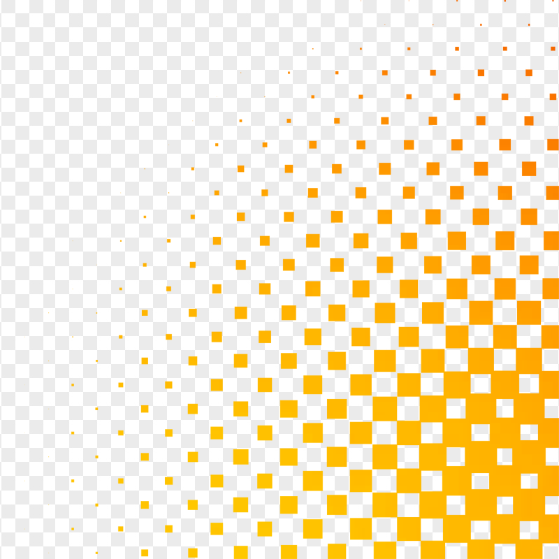 HD Halftone Corner Orange Gradient Transparent PNG