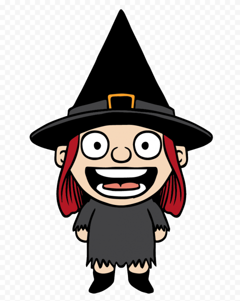 HD Halloween Cartoon Clipart Witch PNG