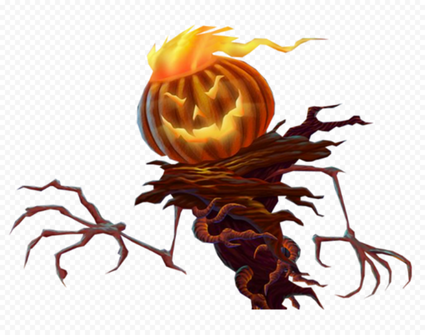 HD Halloween Monster Pumpkin Tree Illustration PNG