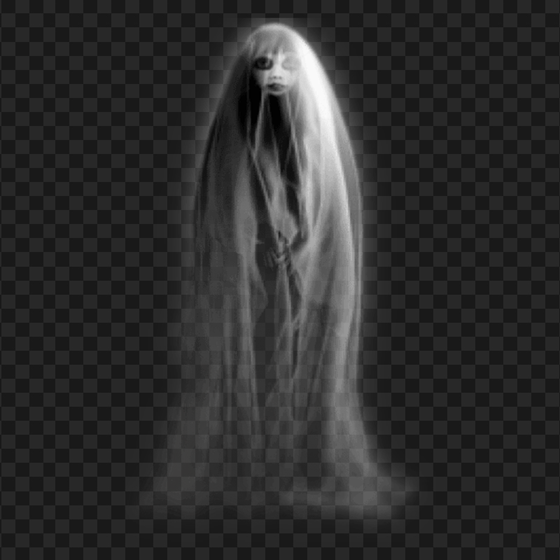 HD Halloween Standing Ghost PNG