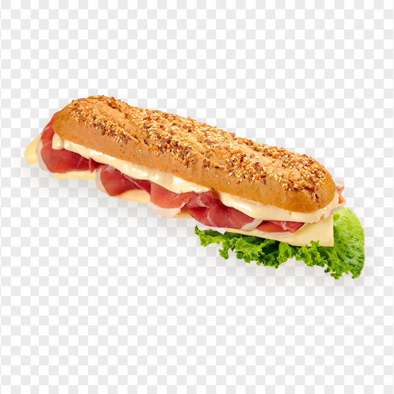HD Ham Melted Cheese Sandwich Submarine PNG