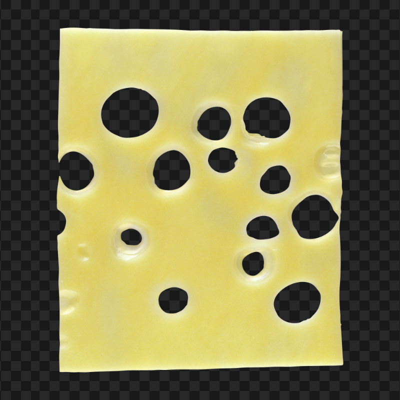 HD Hamburger Swiss American Cheese Slice PNG