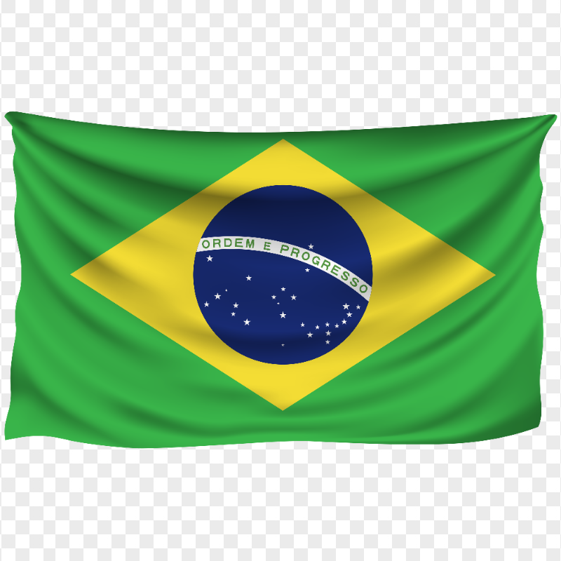HD Hanging Brazil National Flag PNG