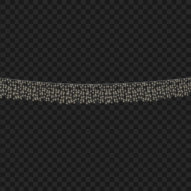HD Hanging Holiday Light String Transparent PNG