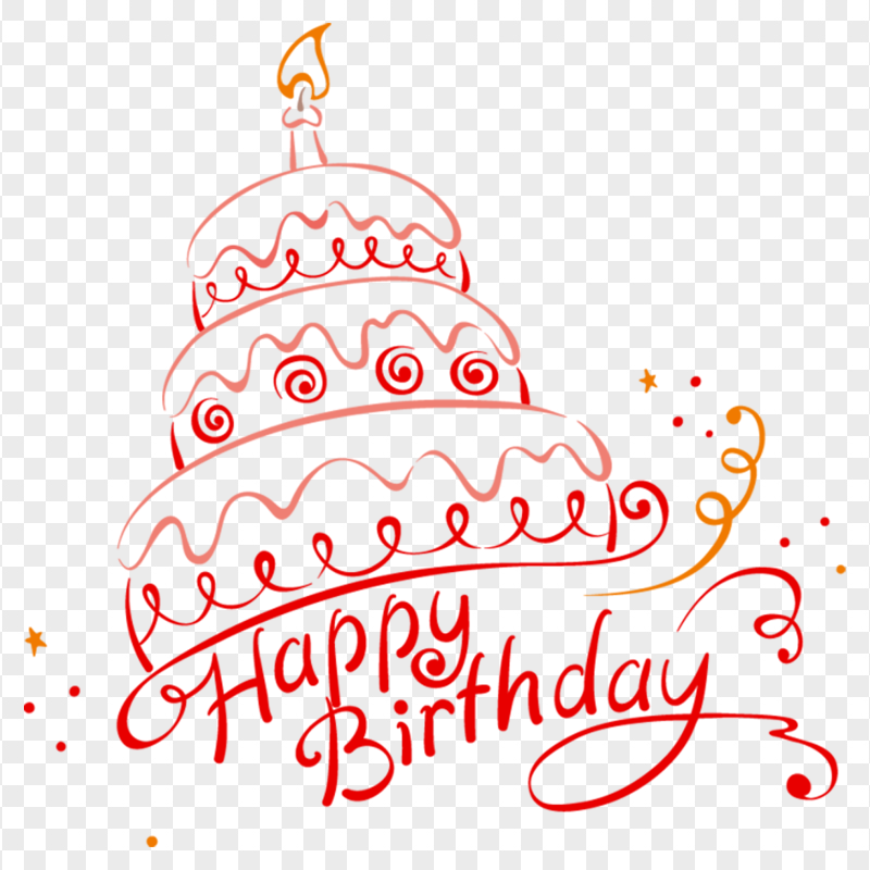 HD Happy Birthday Cake Creative Vector Design PNG