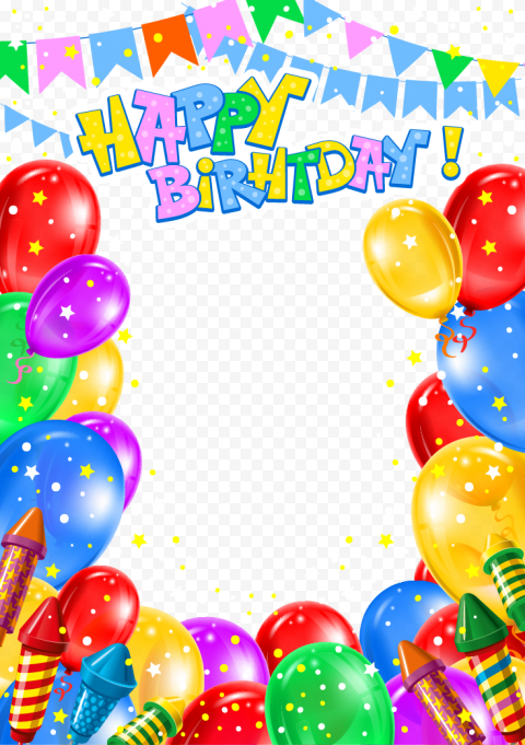 HD Happy Birthday Picture Poster Frame For Kids PNG