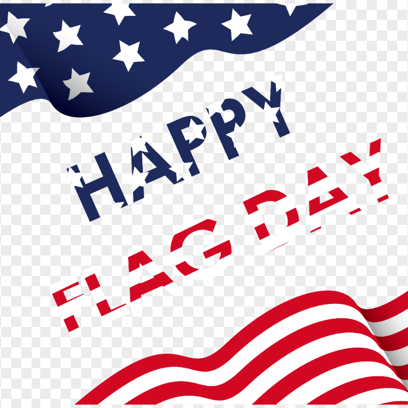 HD Happy United States Flag Day Illustration PNG