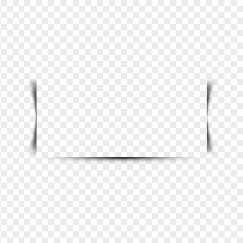 HD Horizontal Frame Border Shadow Effect PNG