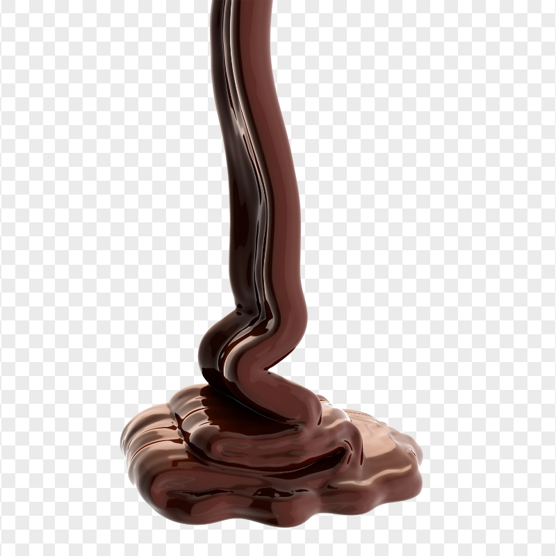 HD Hot Melted Chocolate Falling PNG