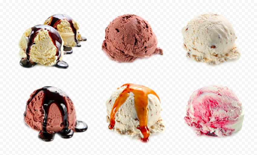 HD Ice Cream Scoops Flavors Transparent Background Citypng