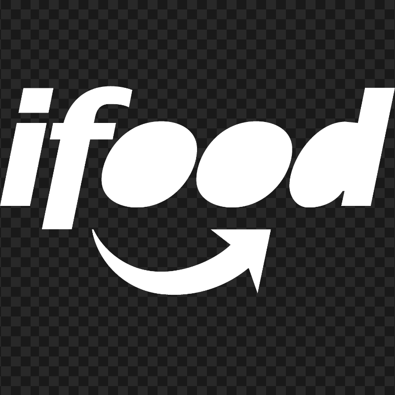 HD Ifood White Logo PNG