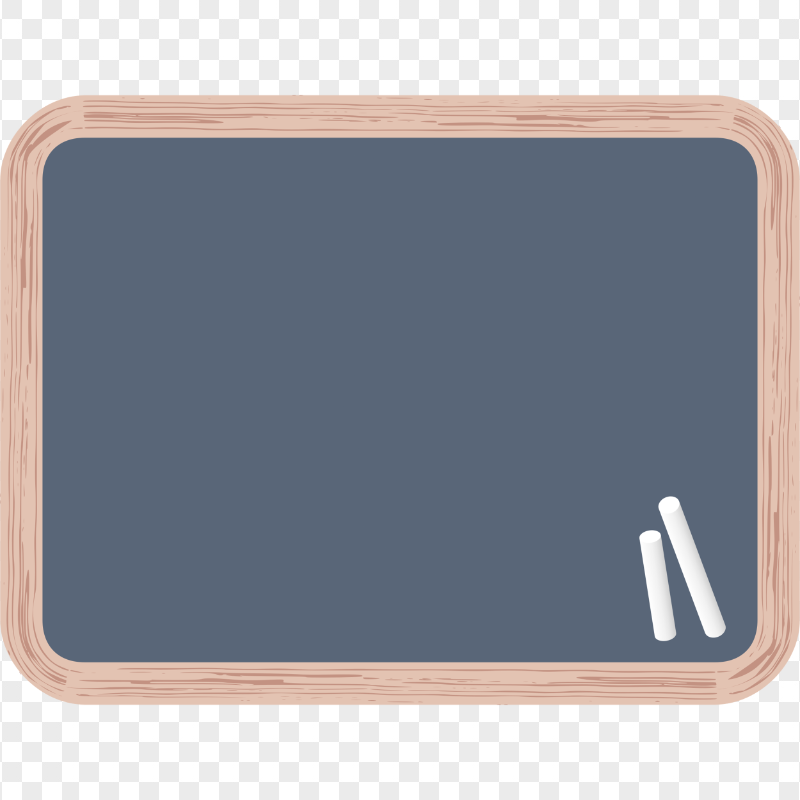 HD Illustration Blank School Chalkboard PNG