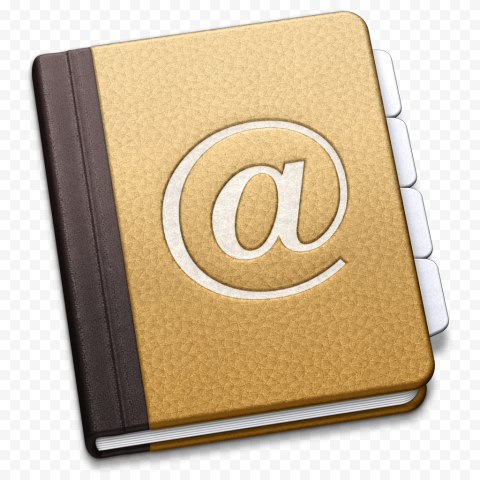 HD Illustration Email Address Contacts Book Icon PNG