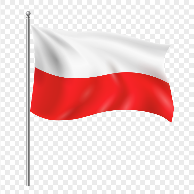 HD Illustration Poland Flag Pole PNG