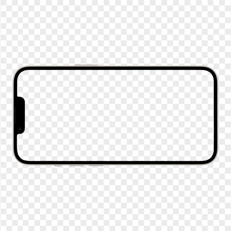 HD iPhone 13 Landscape Mockup PNG