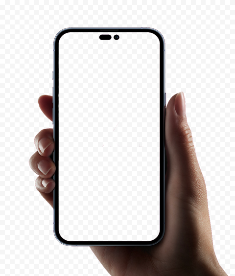 HD iPhone 14 Pro Max In Hand Mockup PNG