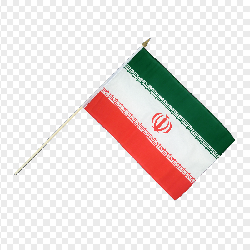 HD Iran Iranian Small Flag Pole Transparent PNG